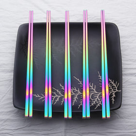 Rainbow Stainless Steel Chopsticks